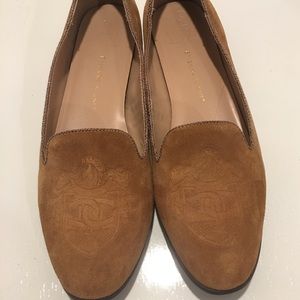 Etienne Aigner Brown Suede Flats/Loafers